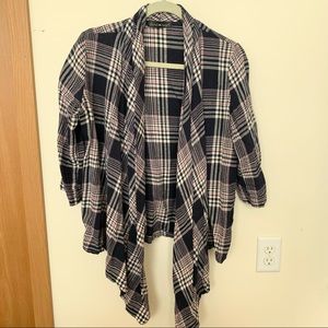 Derek Heart Navy Flannel Top